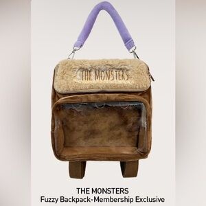 Authentic MEMBERSHIP EXCLUSIVE The Monsters Fuzzy Backpack
